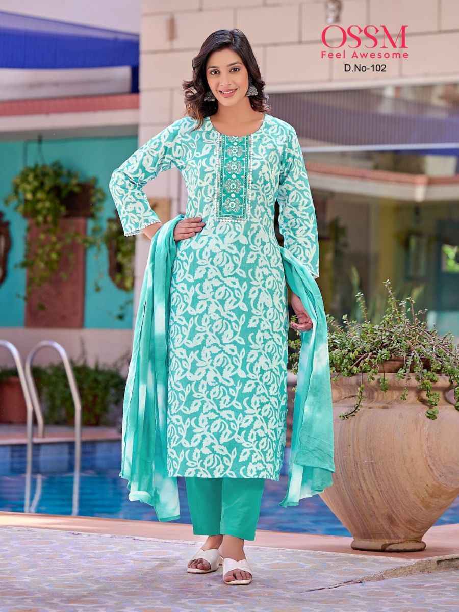 Ossm Batik Cotton Kurti Combo 6 pcs Catalogue