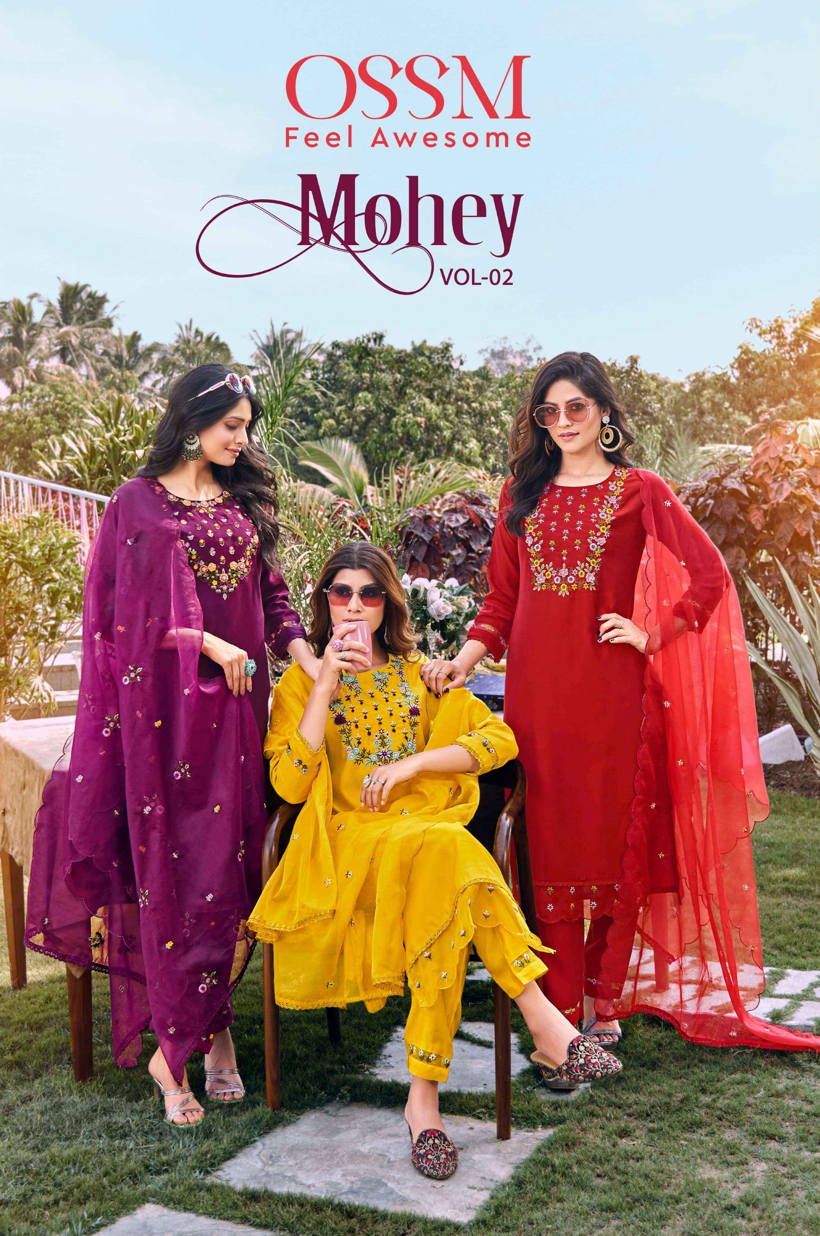 Ossm Mohey Vol 2 Roman Silk Kurti Combo 6 pcs Catalogue