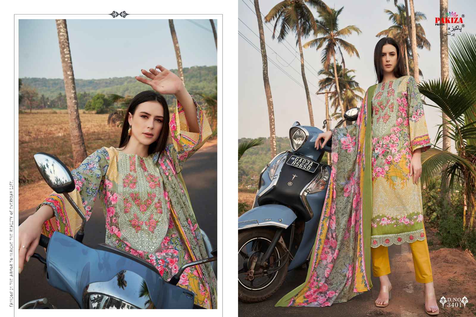 Pakiza Haniya Hiba Vol-34 Cotton Dress Material (10 pcs Catalogue)
