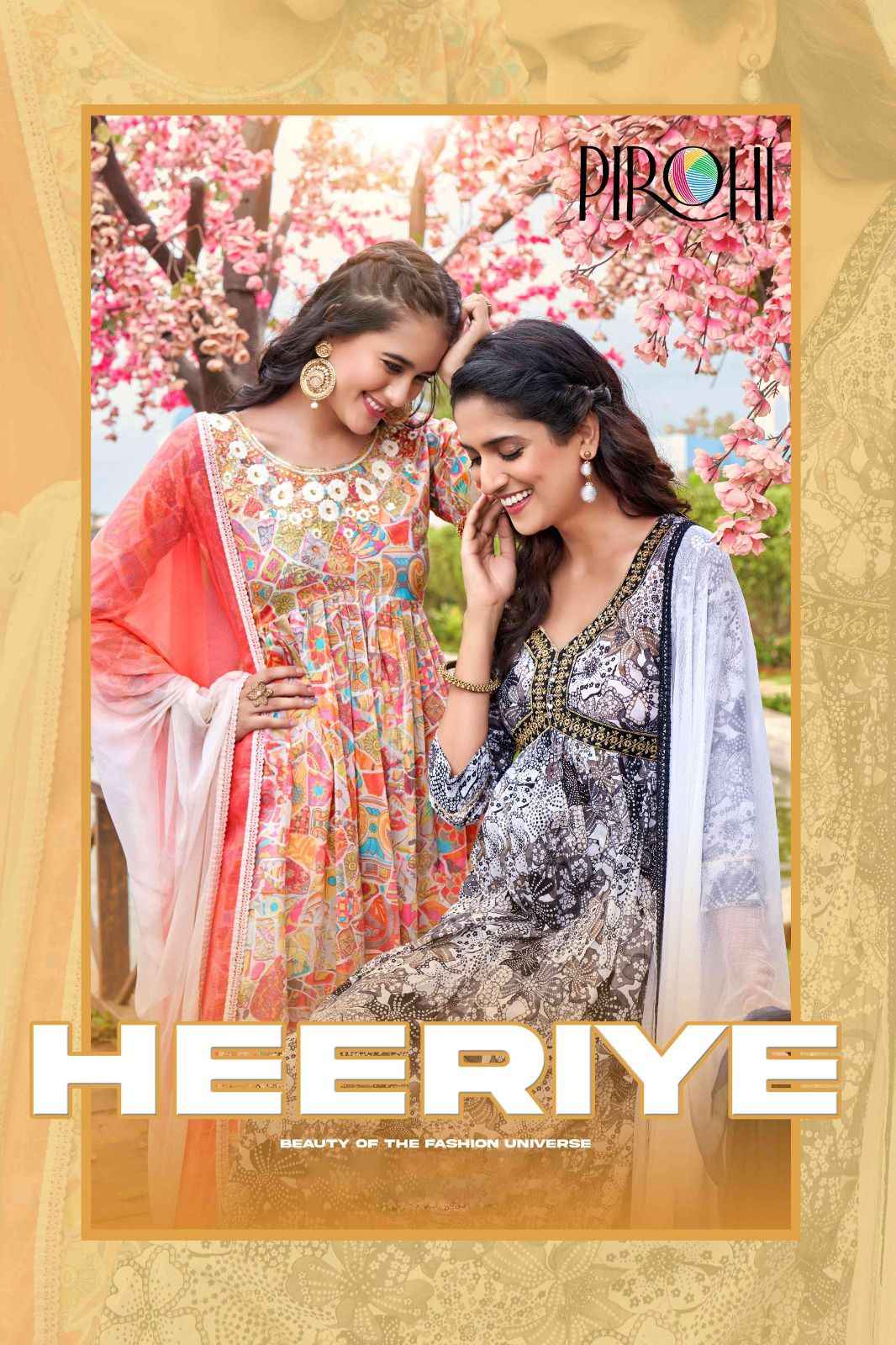 Pirohi Heeriye Pure Mul Cotton Readymade Suit (4 pc Cataloge)