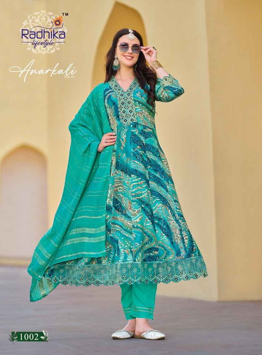 Radhika Lifestyle Anarkali Vol-1 Rayon Readymade Suit (6 Pc Catalog)