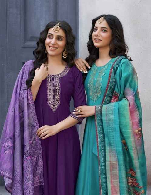 Radhika Lifestyle Gulmohar Vol 1 Roman Silk Kurti Combo Online Ladies Kurtis Dealer