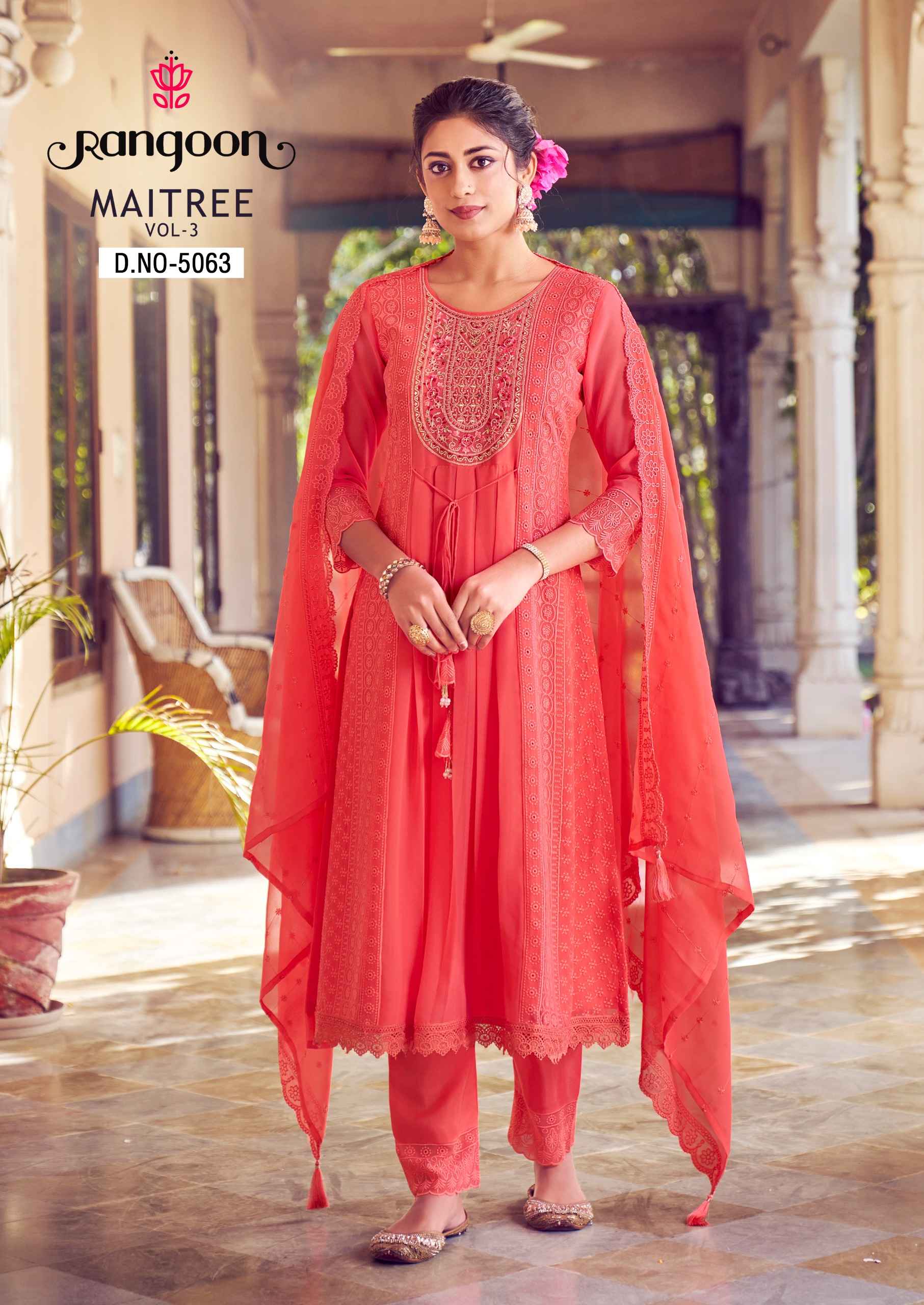 Rangoon Maitree Vol-3 Sifli Readymade Georgette Suit (6 pcs Catalogue)