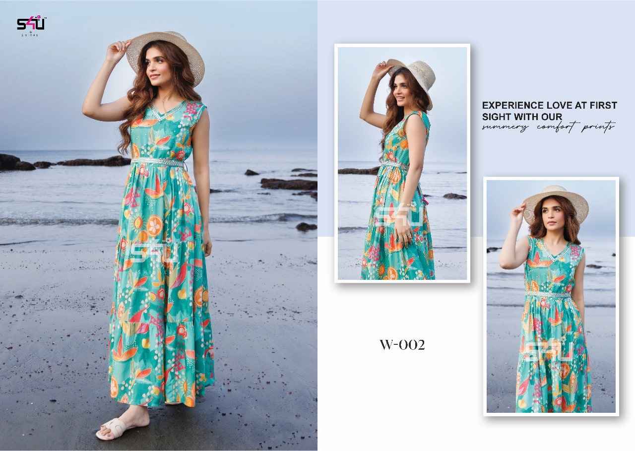 S4U Weekend Passion Rayon Summer Gown 5 pcs Catalogue
