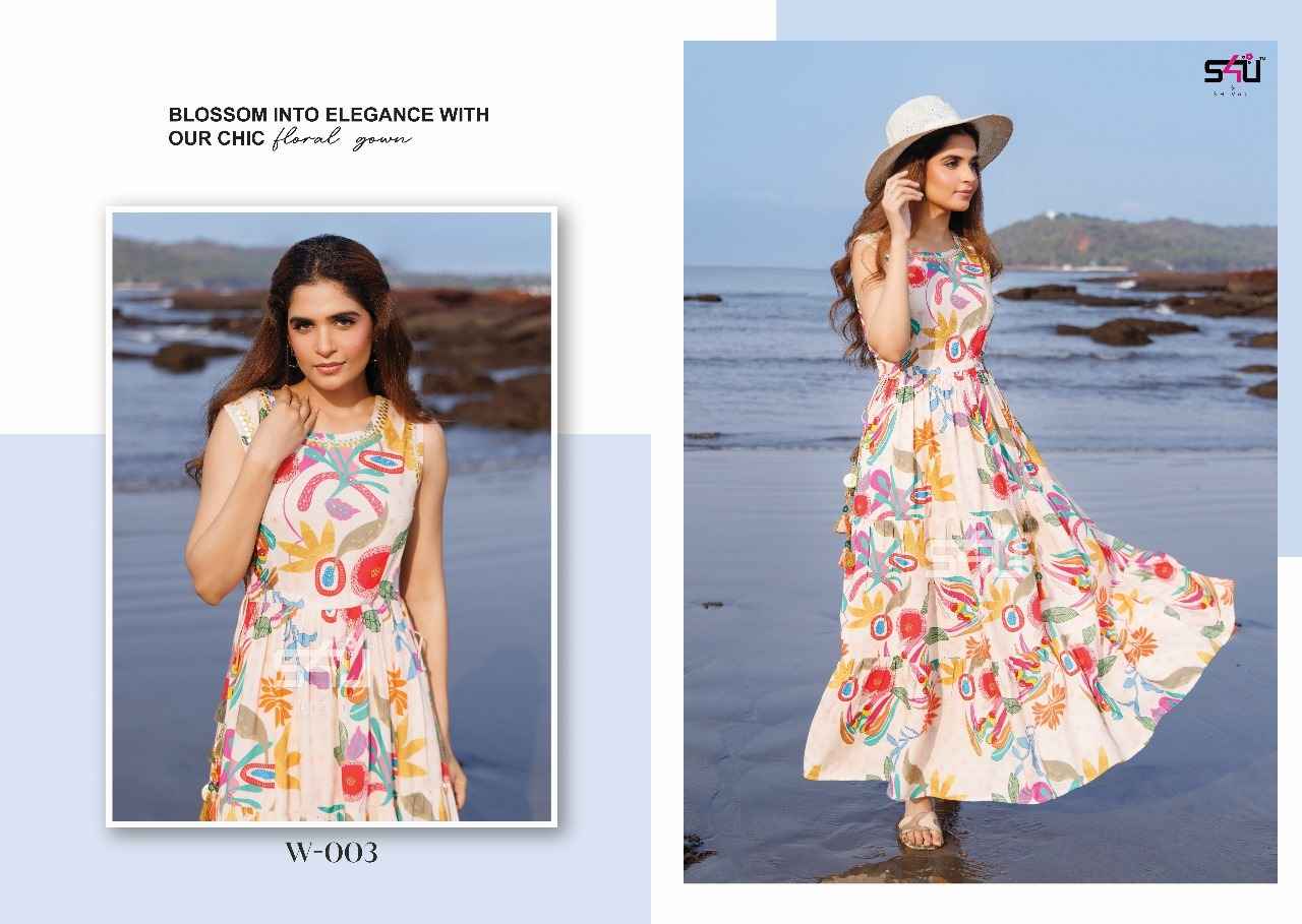 S4U Weekend Passion Rayon Summer Gown 5 pcs Catalogue