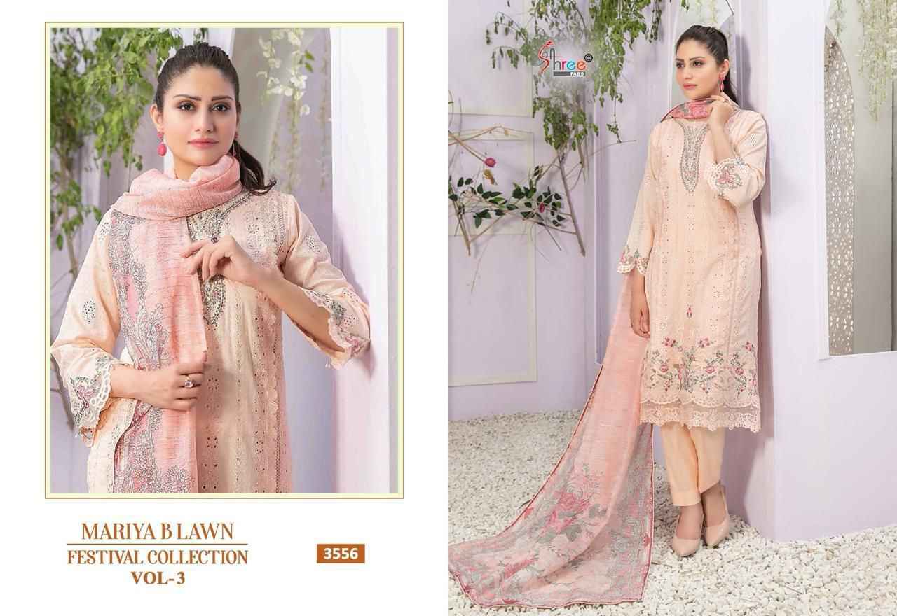 Shree Fab Mariya B Lawn Festival Collection Vol-3 Cotton Dress Material 6 pcs Catalogue