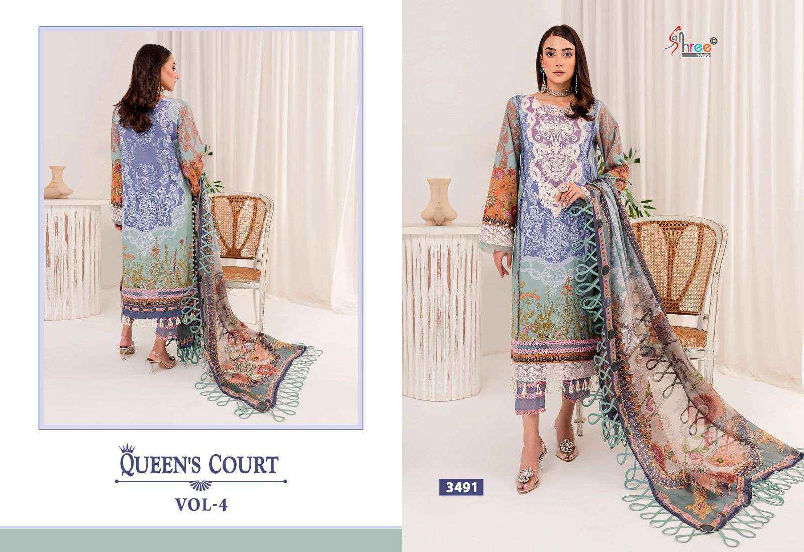Shree Fabs Queens Court Vol 4 Cotton Dress Material 7 pcs Catalogue