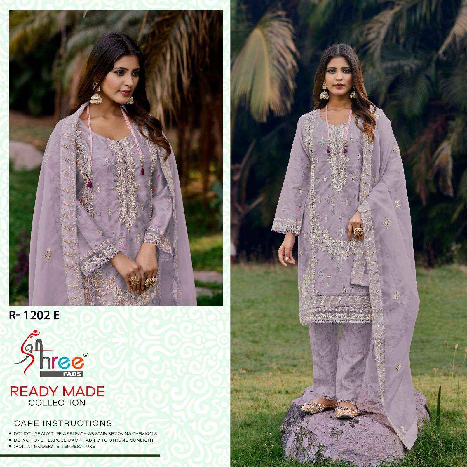 Shree Fabs R 1202 Organza Kurti Combo 4 pcs Catalogue
