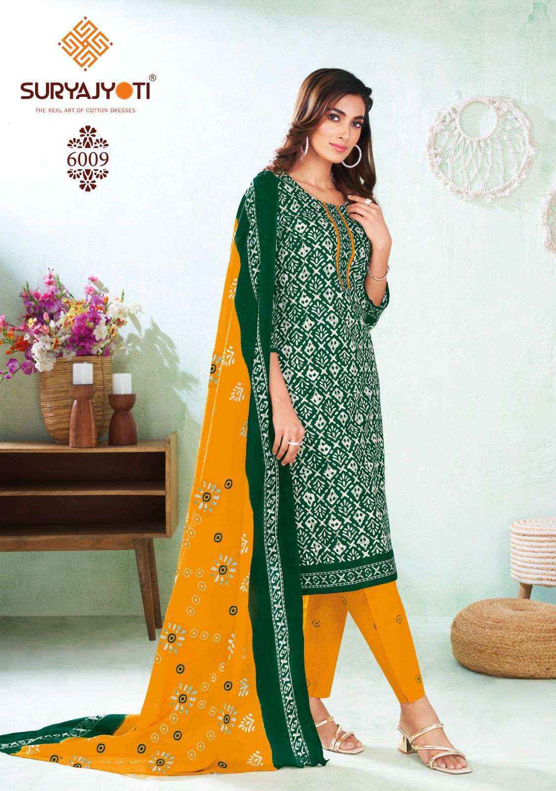 Suryajyoti Pehnava Vol 6 Readymade Cambric Cotton Dress 10 pcs Catalogue