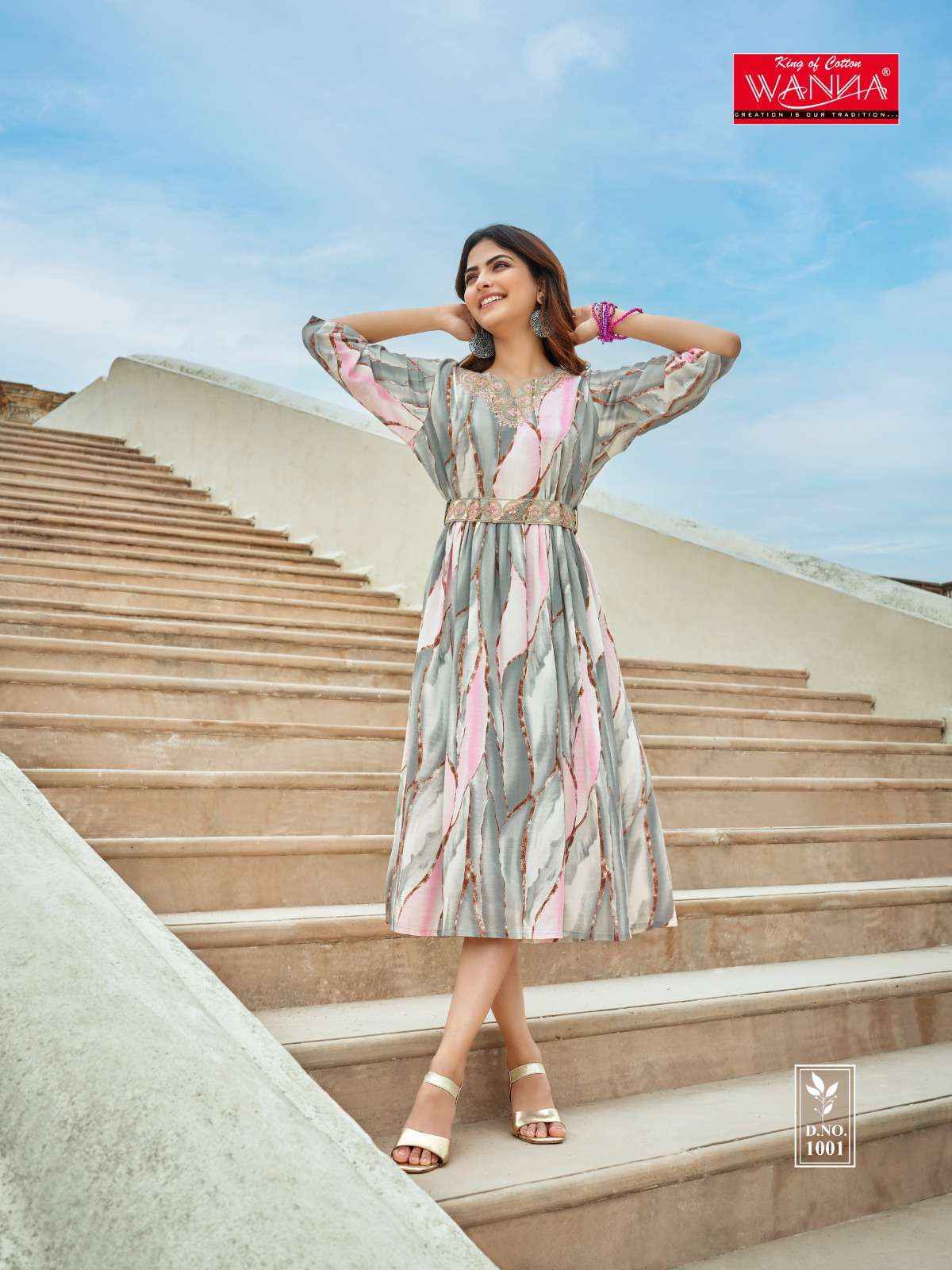 Wanna Cindrella Rayon Kurti 7 pcs Catalogue