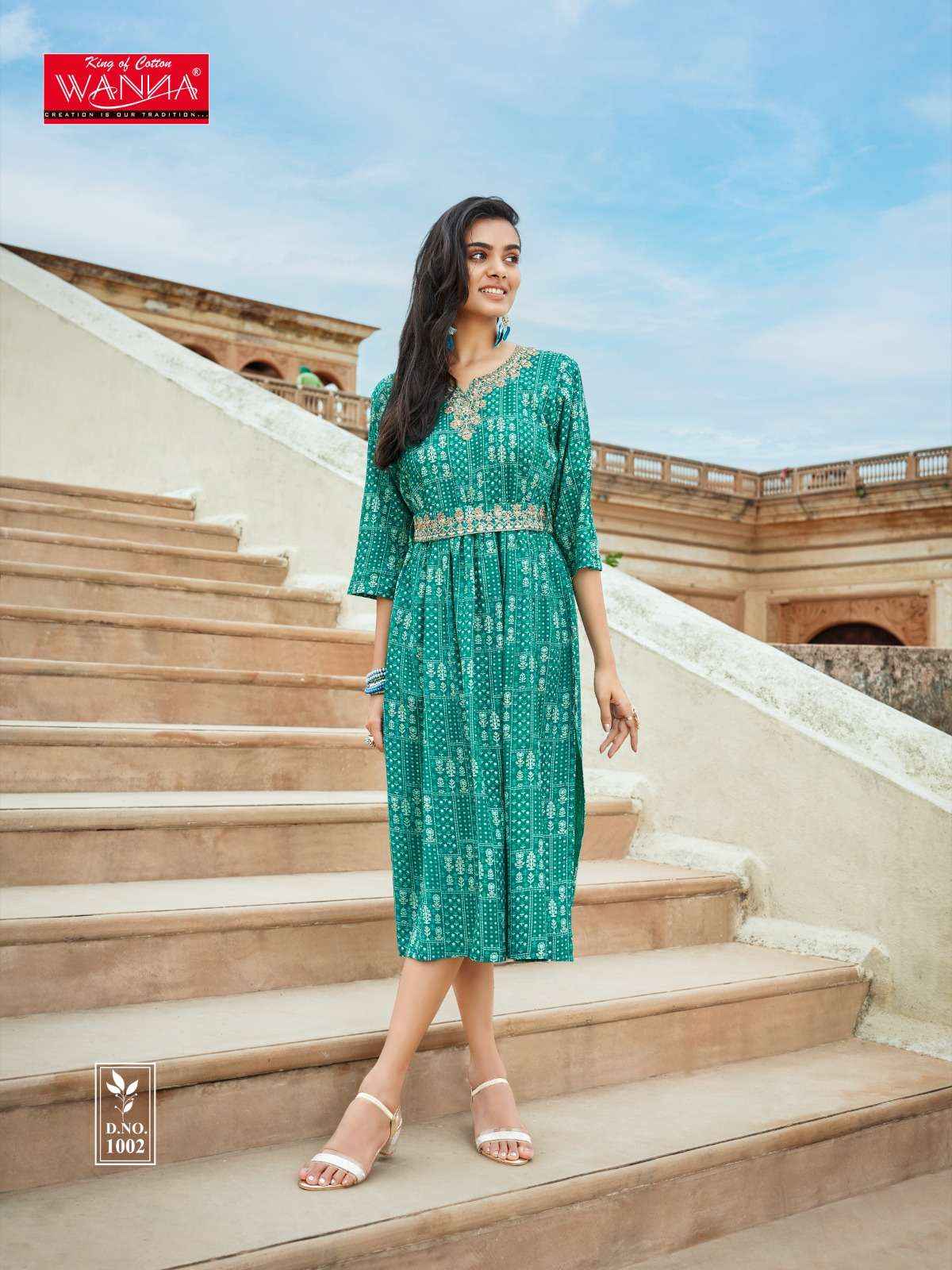 Wanna Cindrella Rayon Kurti 7 pcs Catalogue