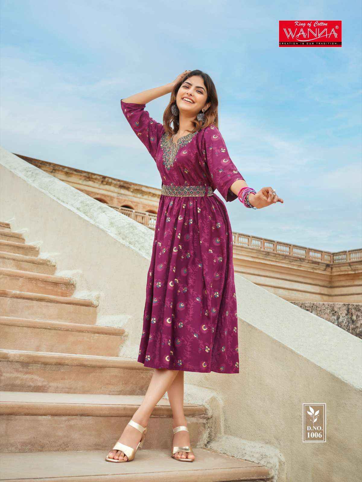 Wanna Cindrella Rayon Kurti 7 pcs Catalogue