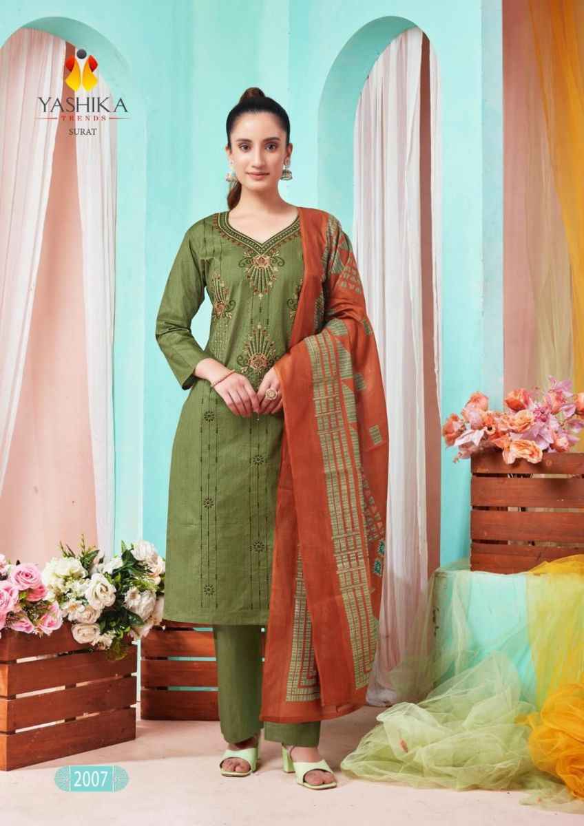 Yashika Trends Kaantha Cotton Dress Material 8 pcs Catalogue