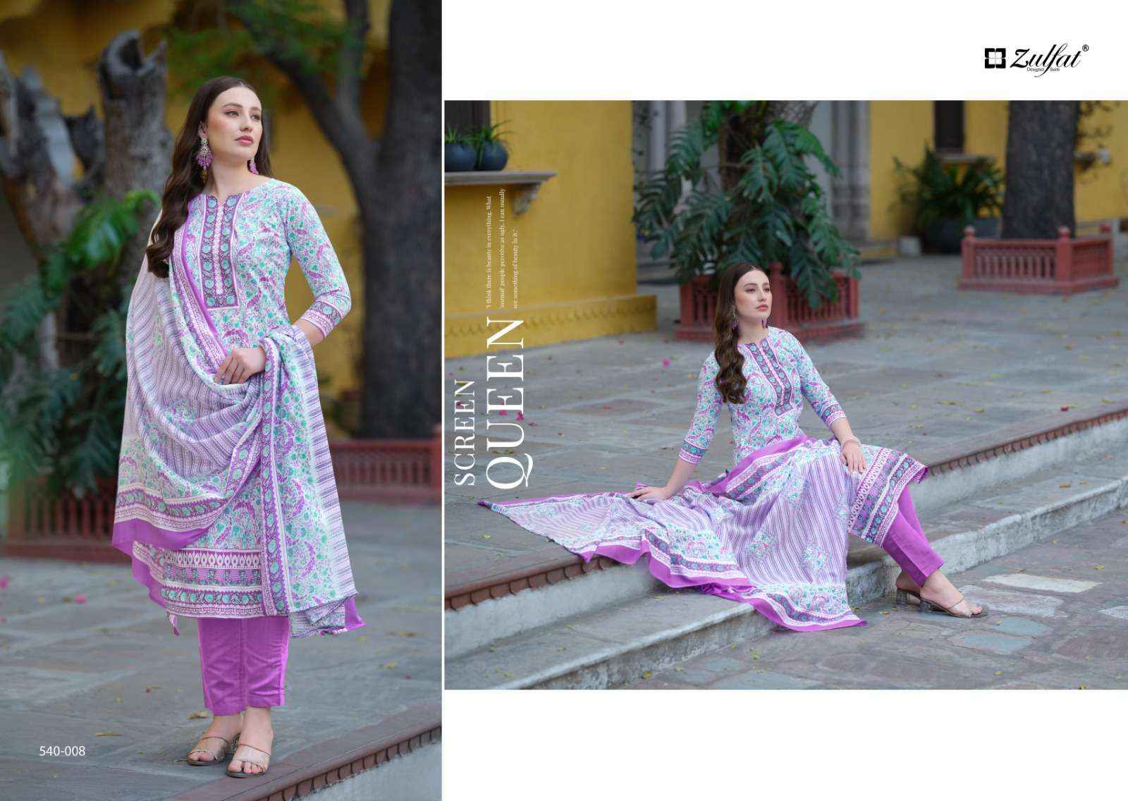 Zulfat Farhana Vol 3 Cotton Dress Material 8 pcs Catalogue