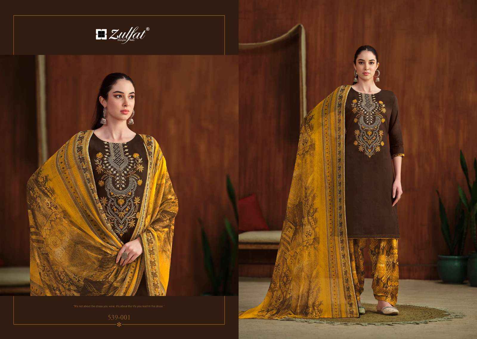 Zulfat Shanaya Jam Cotton Dress Material 8 pcs Catalogue