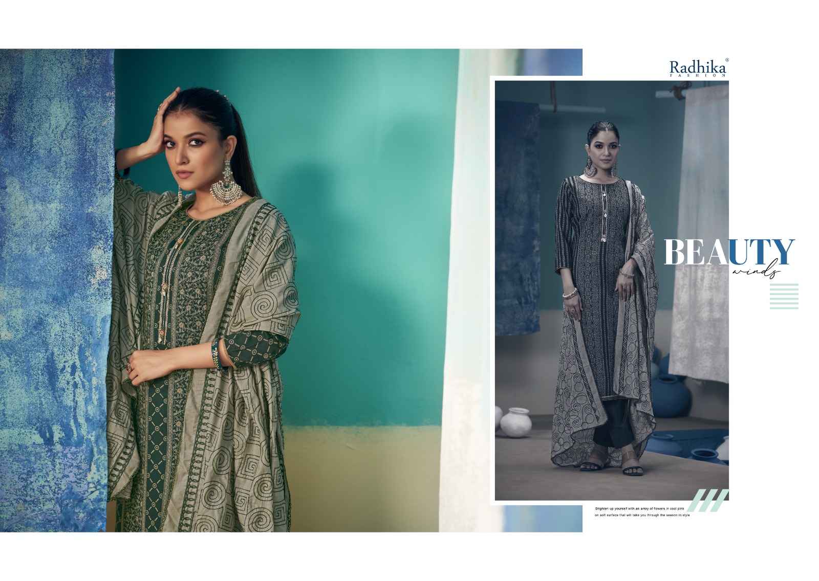  Azara Black Berry Vol-10 Blossom Cotton Dress Material (4 pcs Catalogue)