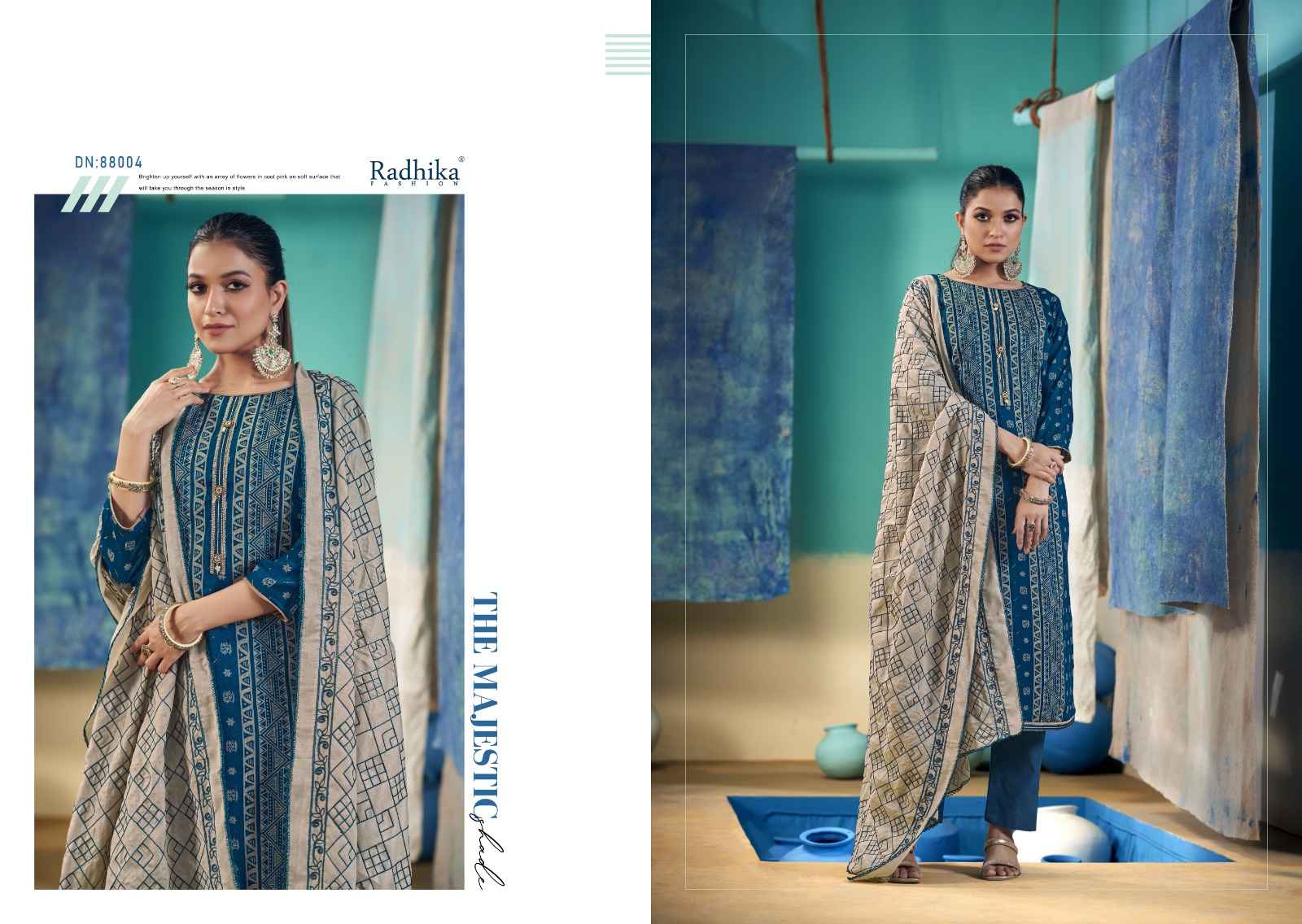  Azara Black Berry Vol-10 Blossom Cotton Dress Material (4 pcs Catalogue)