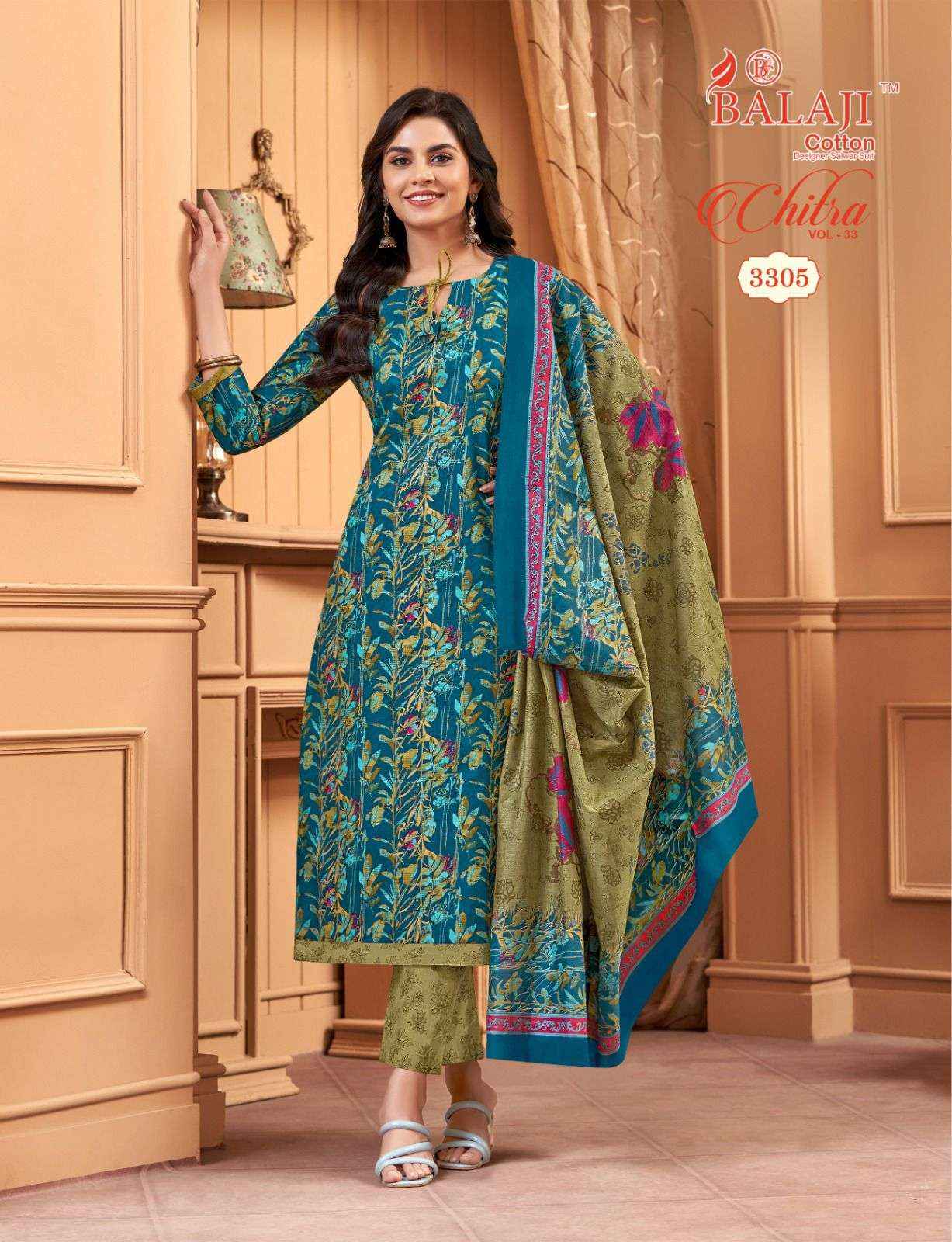 Balaji Chitra Vol-33 Cotton Dress Material (12 pcs Catalogue)