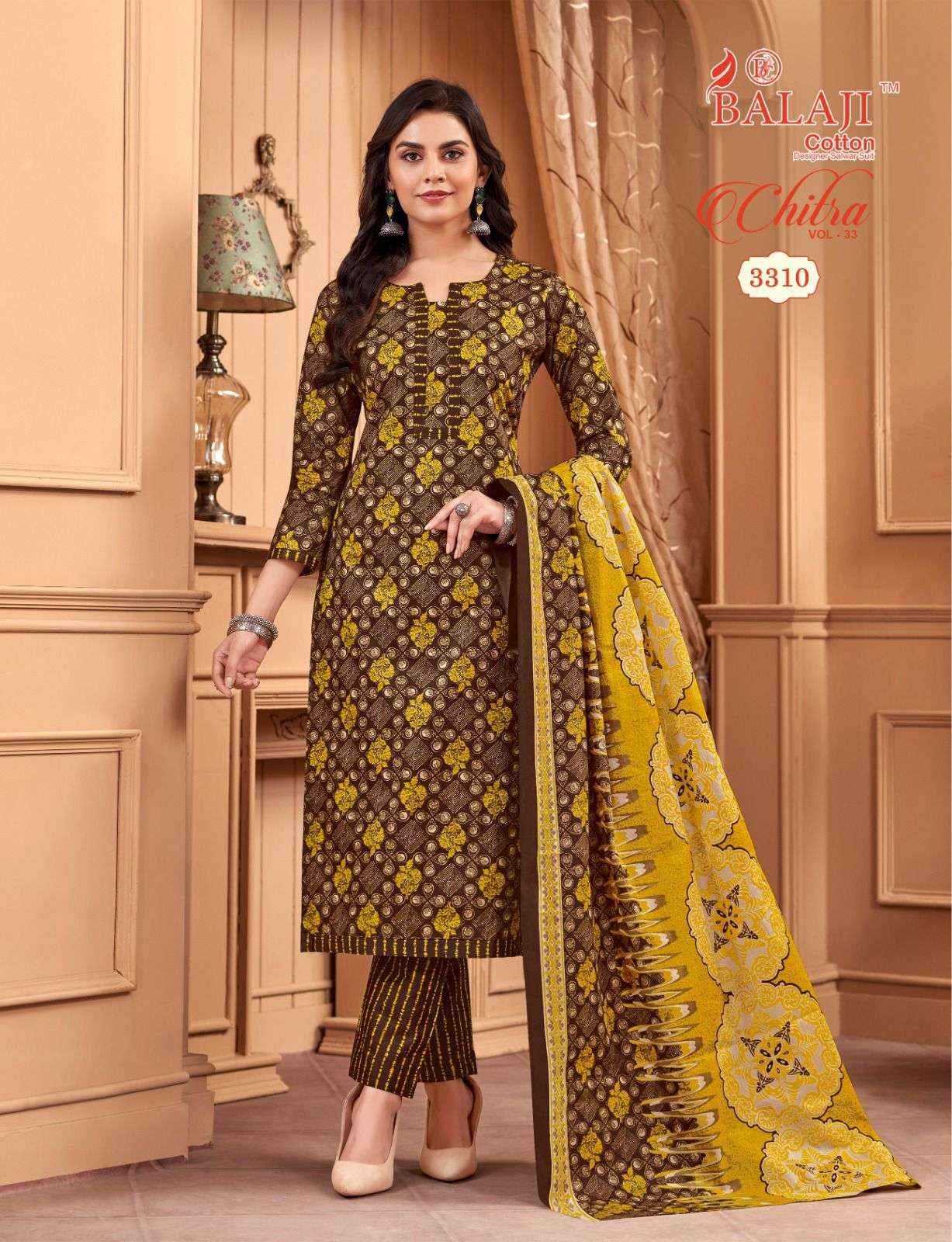 Balaji Chitra Vol-33 Cotton Dress Material (12 pcs Catalogue)