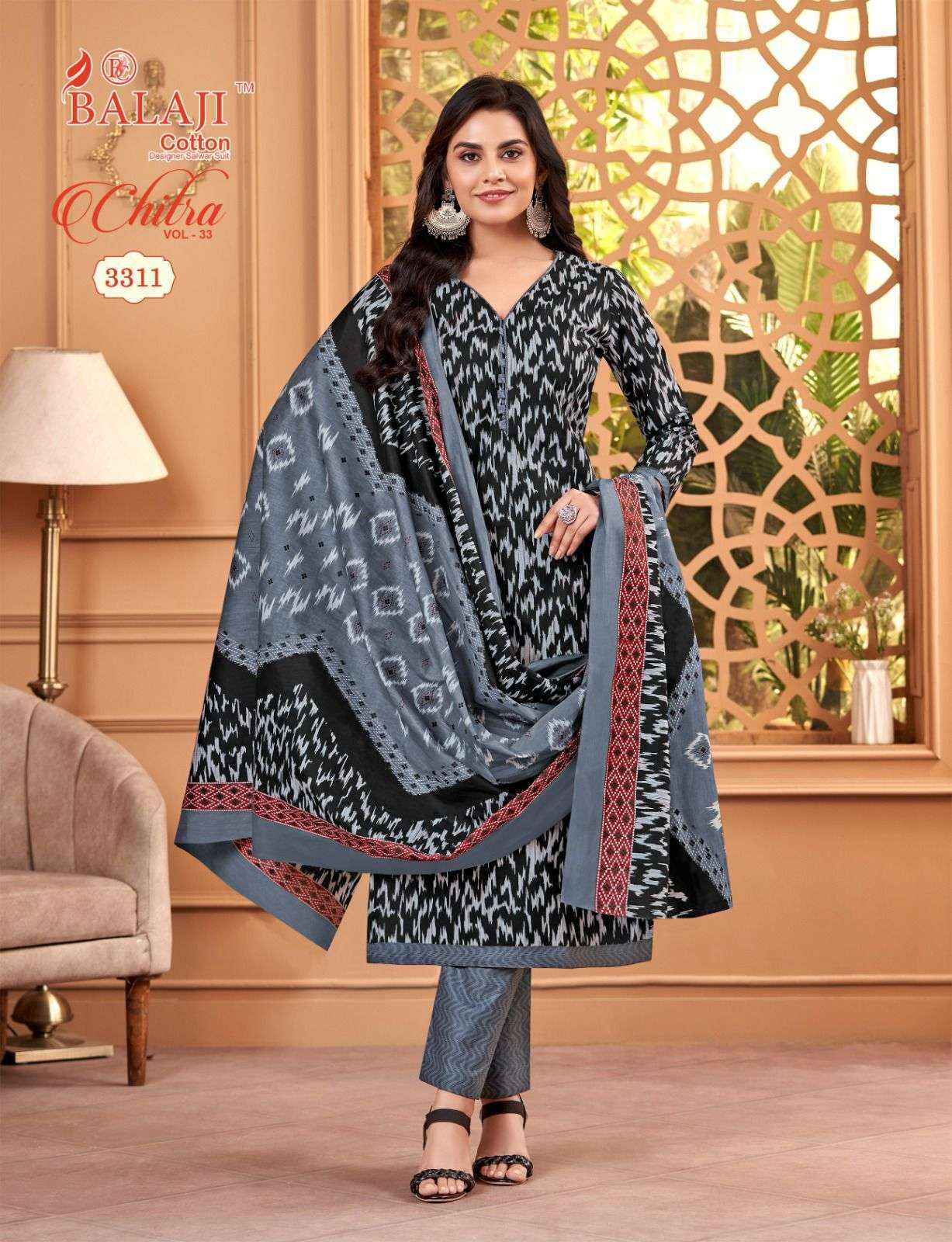 Balaji Chitra Vol-33 Cotton Dress Material (12 pcs Catalogue)