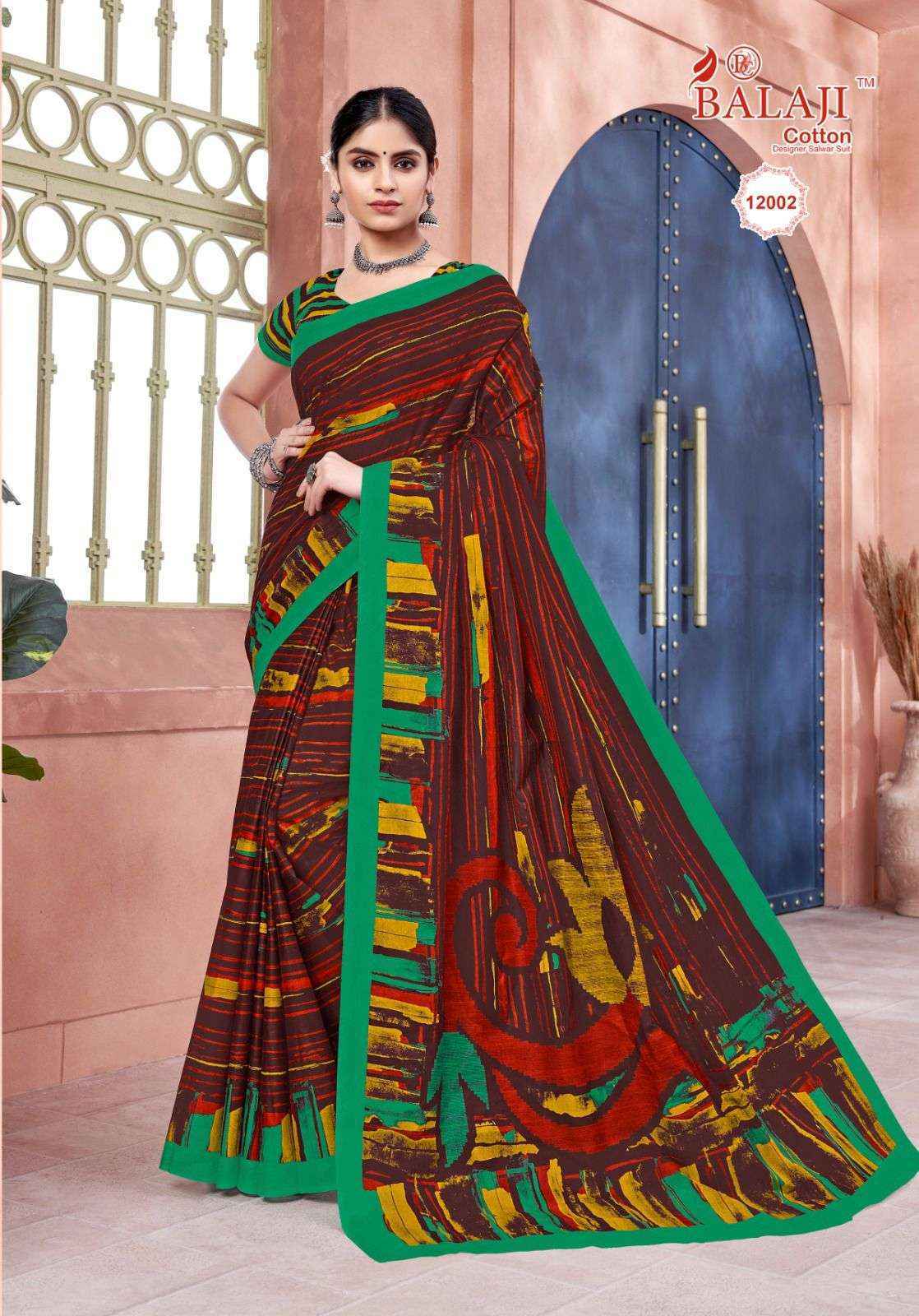 Balaji Leelavati Vol 12 Cotton Saree 20 pcs Catalogue