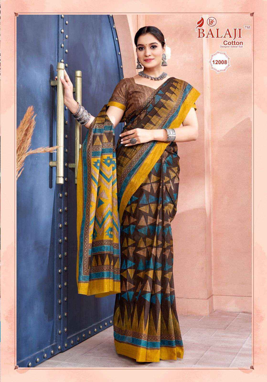 Balaji Leelavati Vol 12 Cotton Saree 20 pcs Catalogue