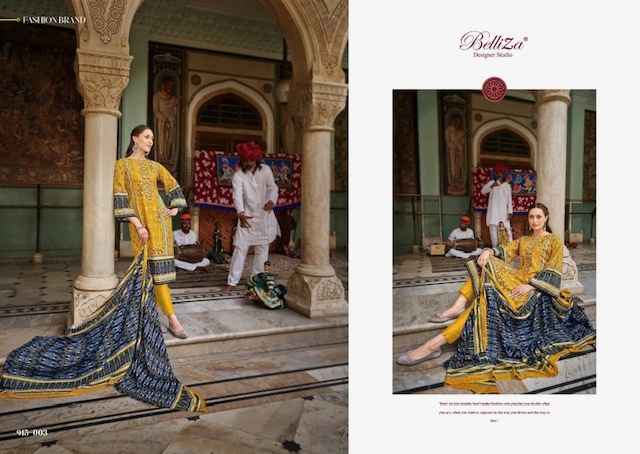 Belliza Bin Saeed Vol-4 Cotton Dress Material 8 pcs Catalogue