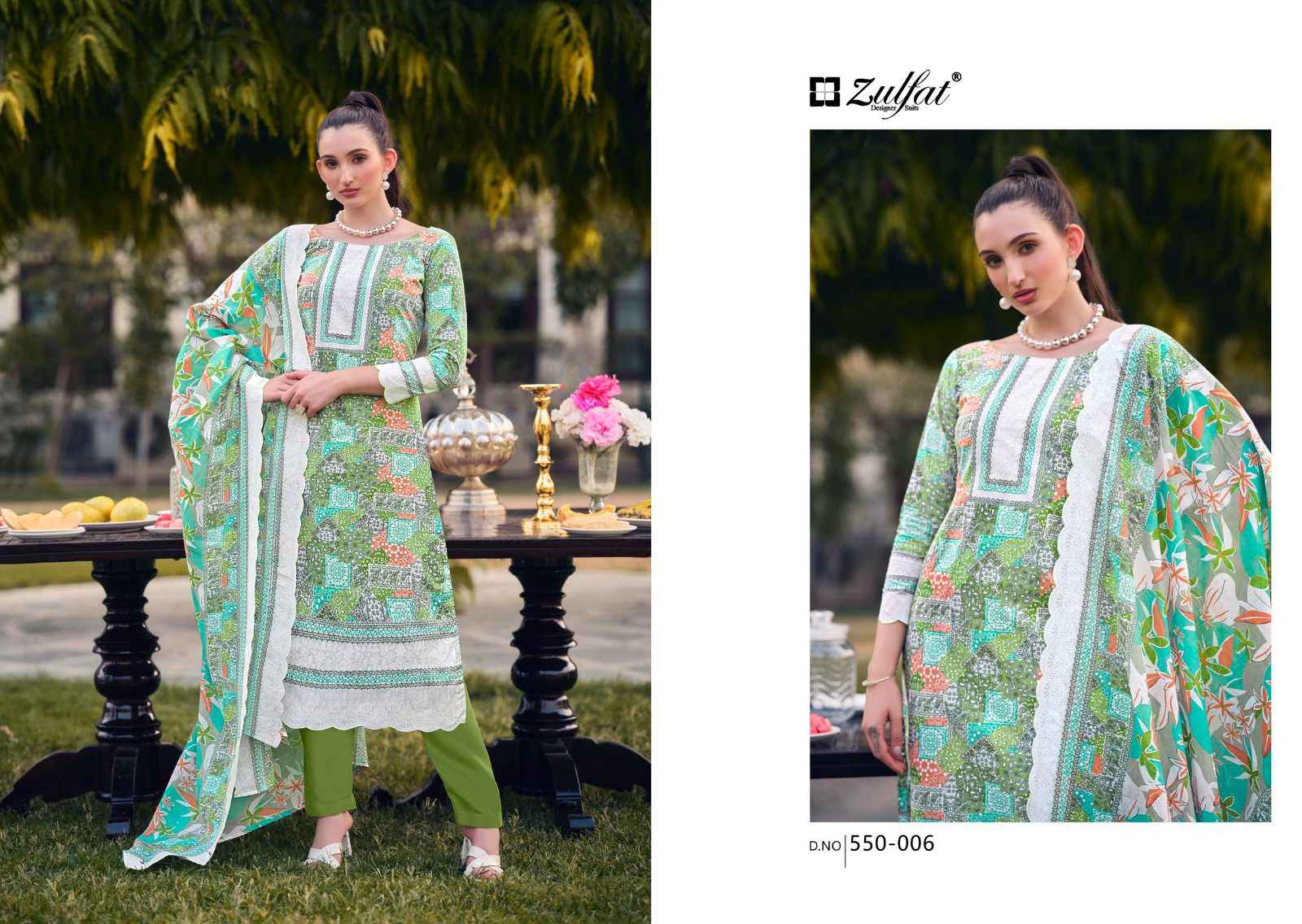 Zulfat Hakoba Pure Cotton Dress Material (8 pcs Cataloge)