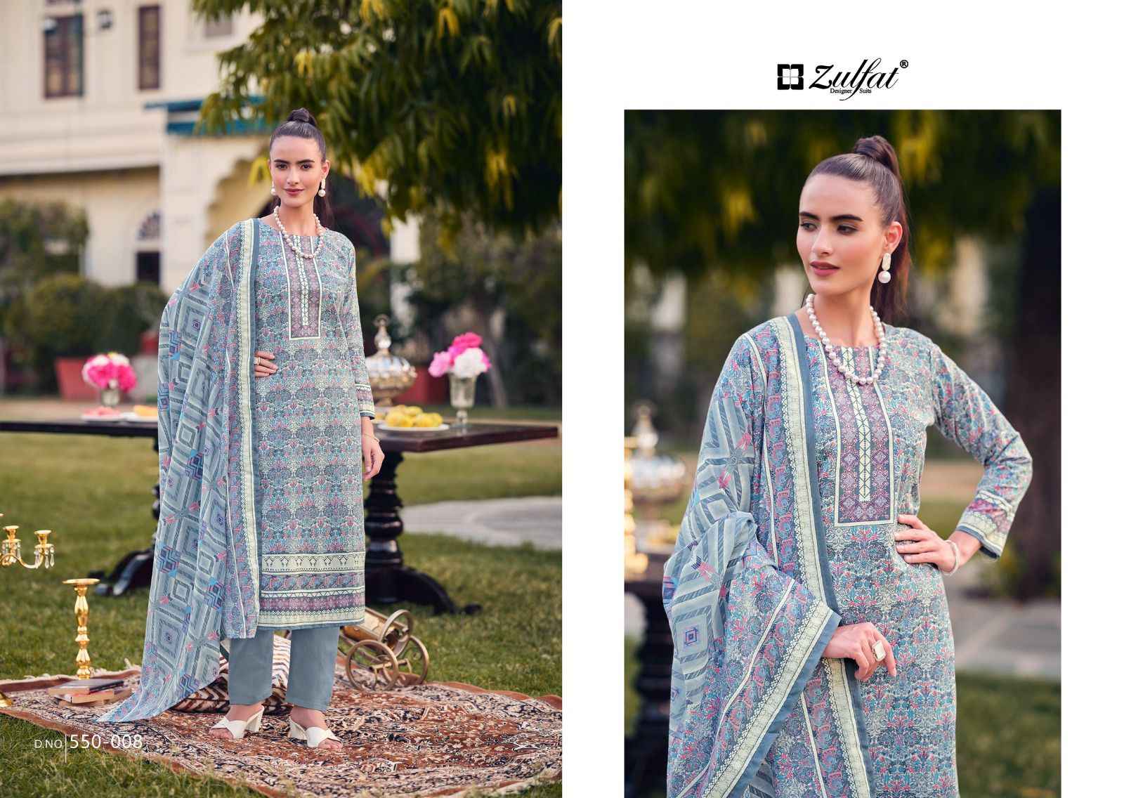 Zulfat Hakoba Pure Cotton Dress Material (8 pcs Cataloge)