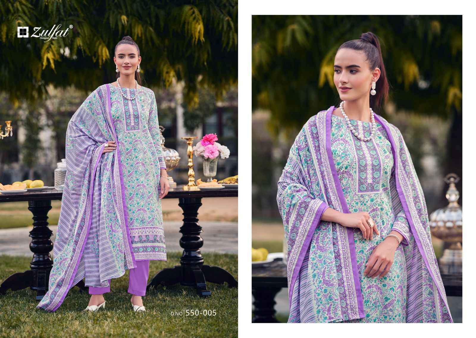 Zulfat Hakoba Pure Cotton Dress Material (8 pcs Cataloge)