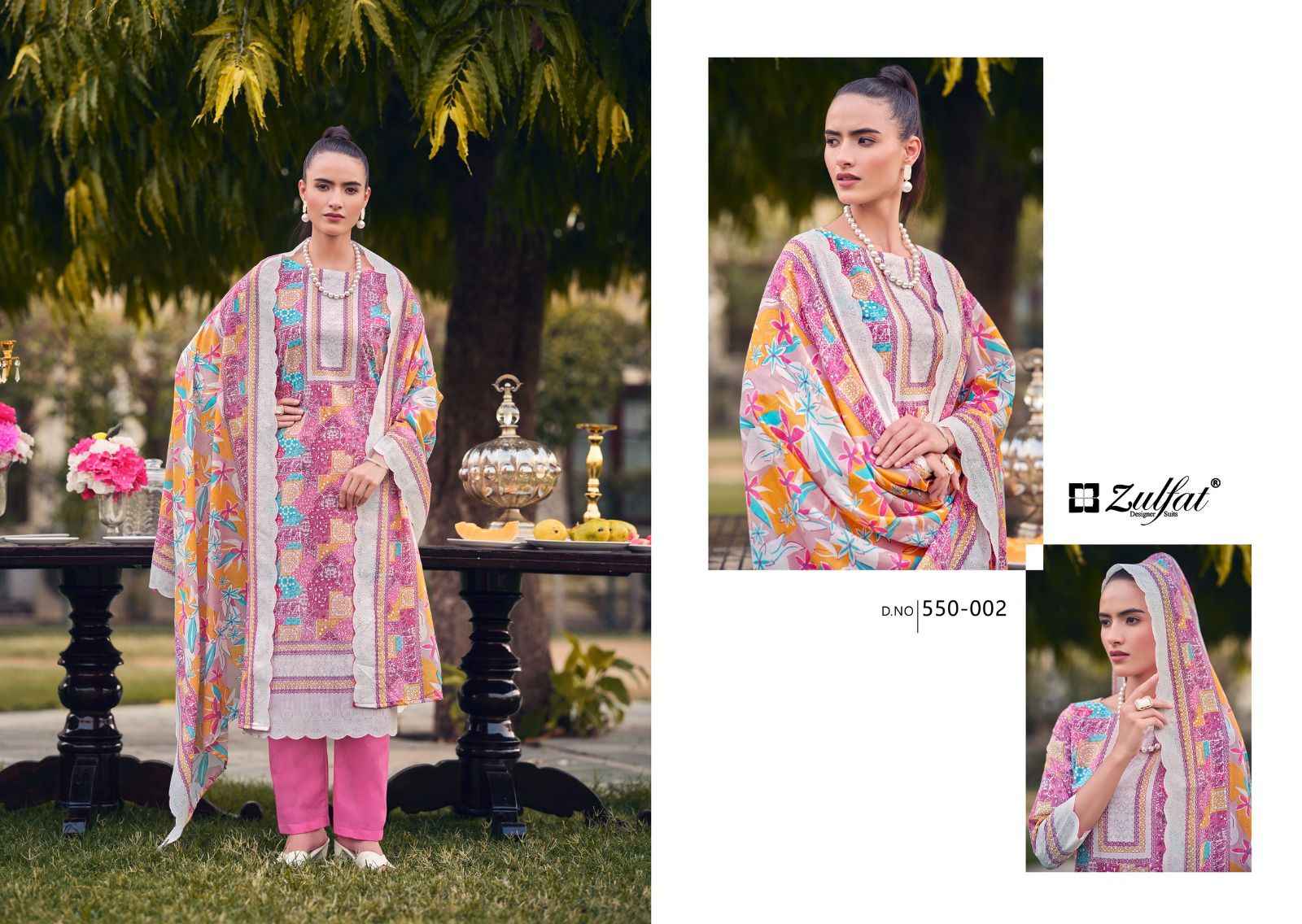 Zulfat Hakoba Pure Cotton Dress Material (8 pcs Cataloge)