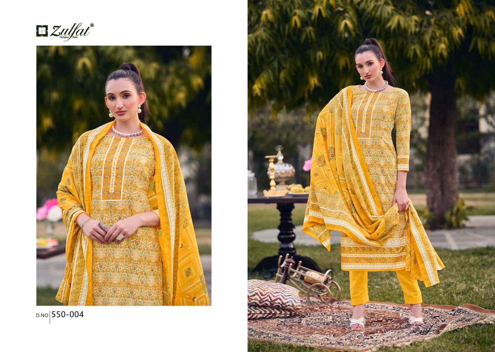 Zulfat Hakoba Pure Cotton Dress Material (8 pcs Cataloge)