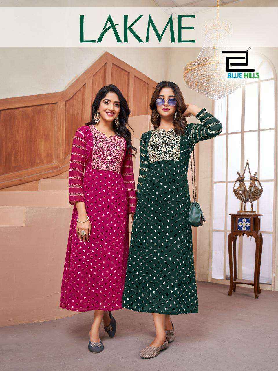 Blue Hills Lakme Georgette Kurti 6 pcs Catalogue