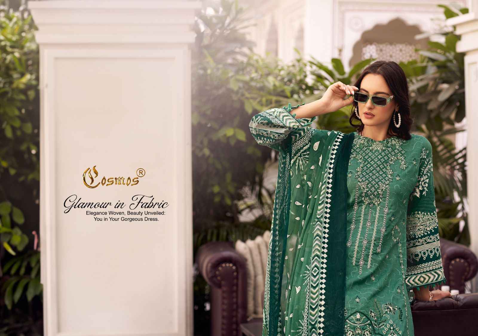 Cosmos Noor Premium Embroidered Vol-1 Dress Material (10 Pc Catalog)