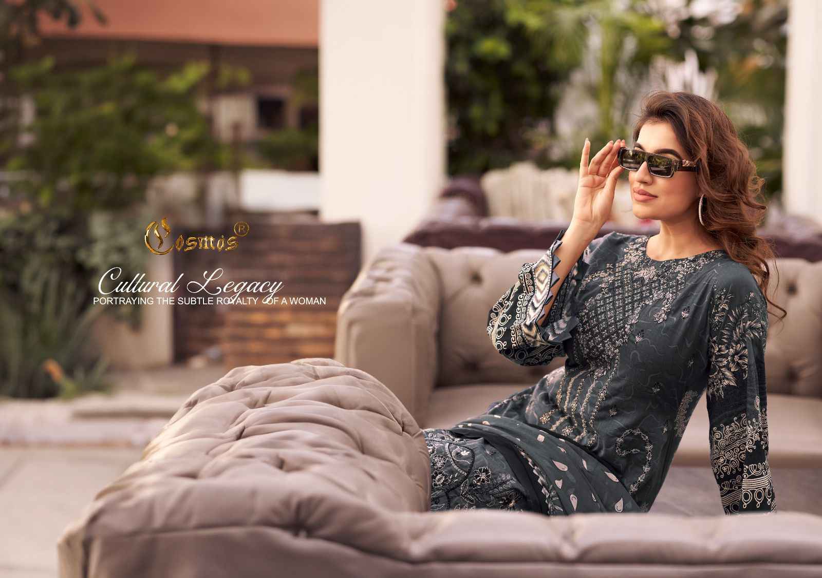 Cosmos Noor Premium Embroidered Vol-1 Dress Material (10 Pc Catalog)