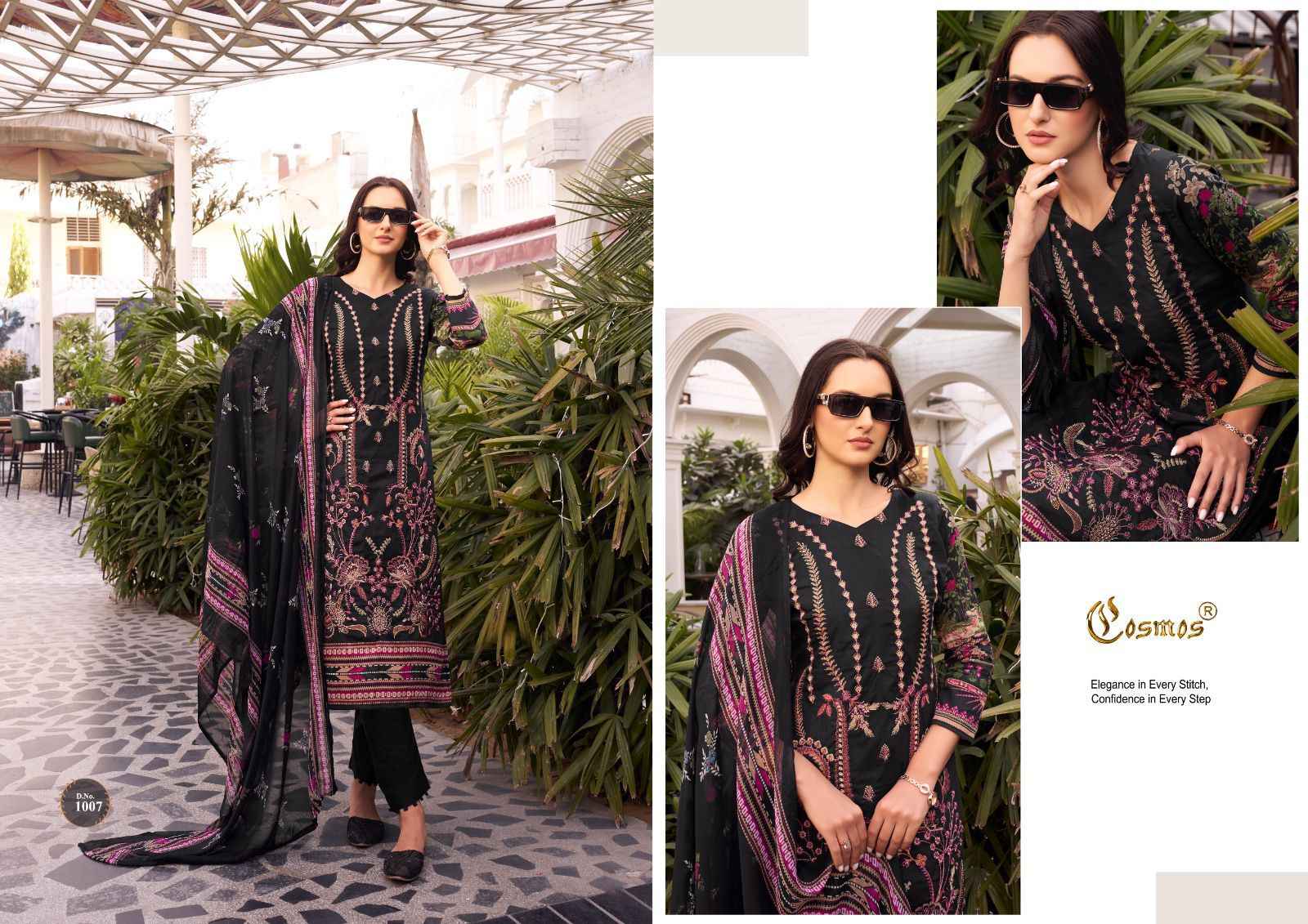 Cosmos Noor Premium Embroidered Vol-1 Dress Material (10 Pc Catalog)