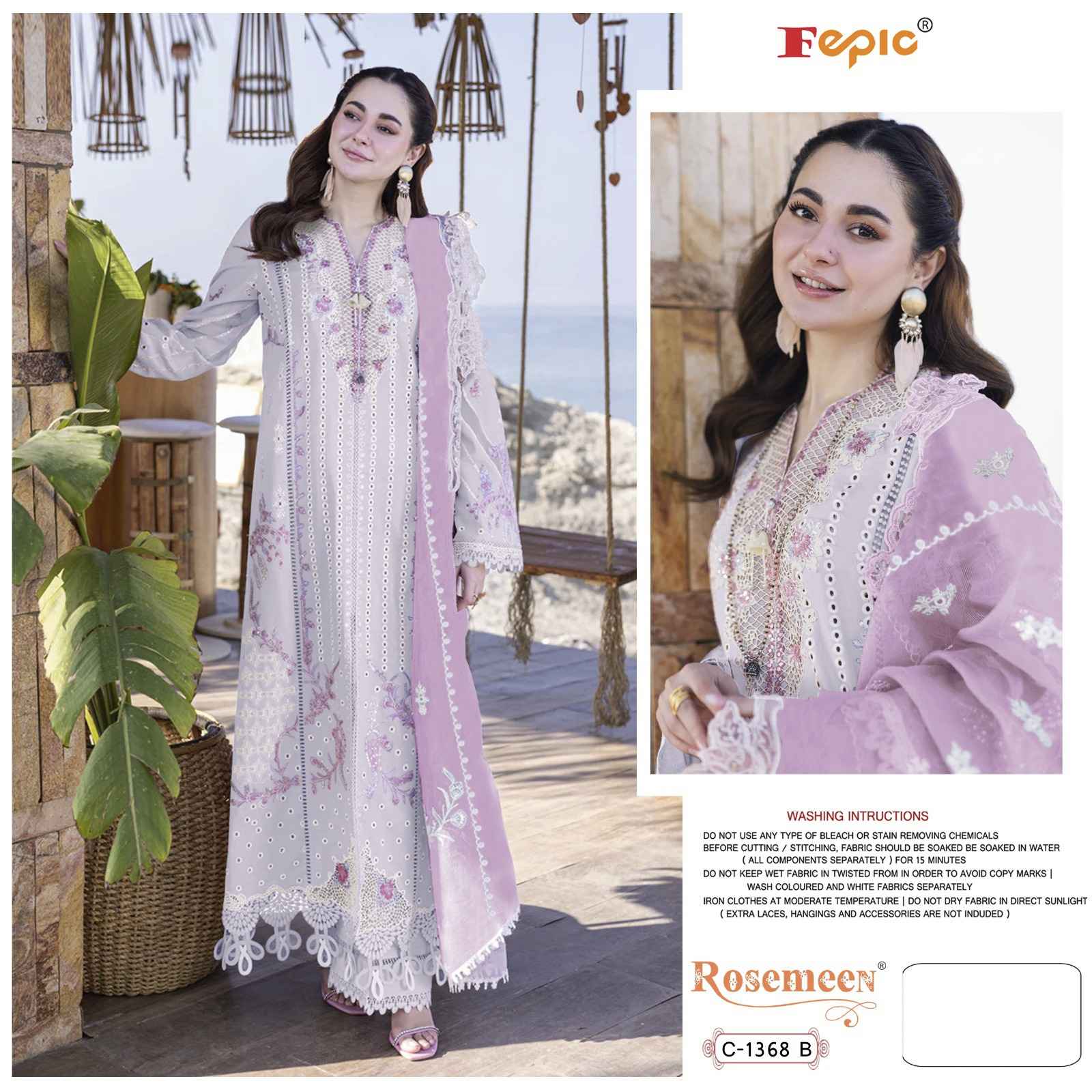 Fepic Rosemeen C-1368 Pure  Cotton Dress Material (3 pcs Catalogue)