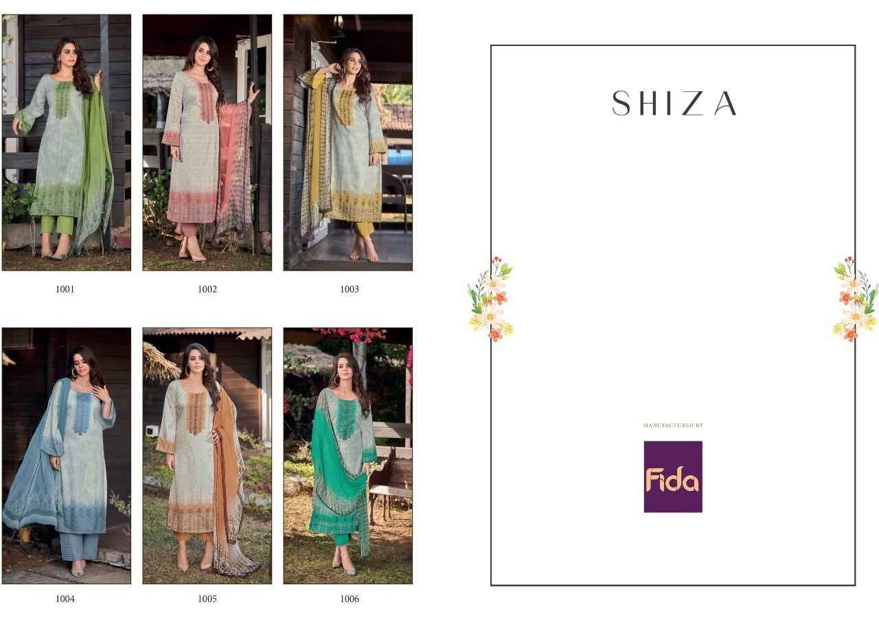 Fida Shiza Cotton Dress Material 6 pcs Catalogue