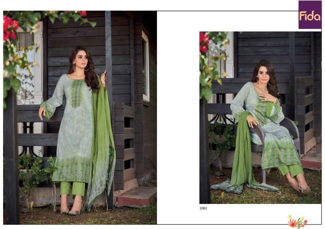 Fida Shiza Cotton Dress Material 6 pcs Catalogue