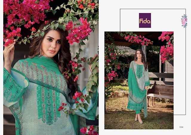 Fida Shiza Cotton Dress Material 6 pcs Catalogue