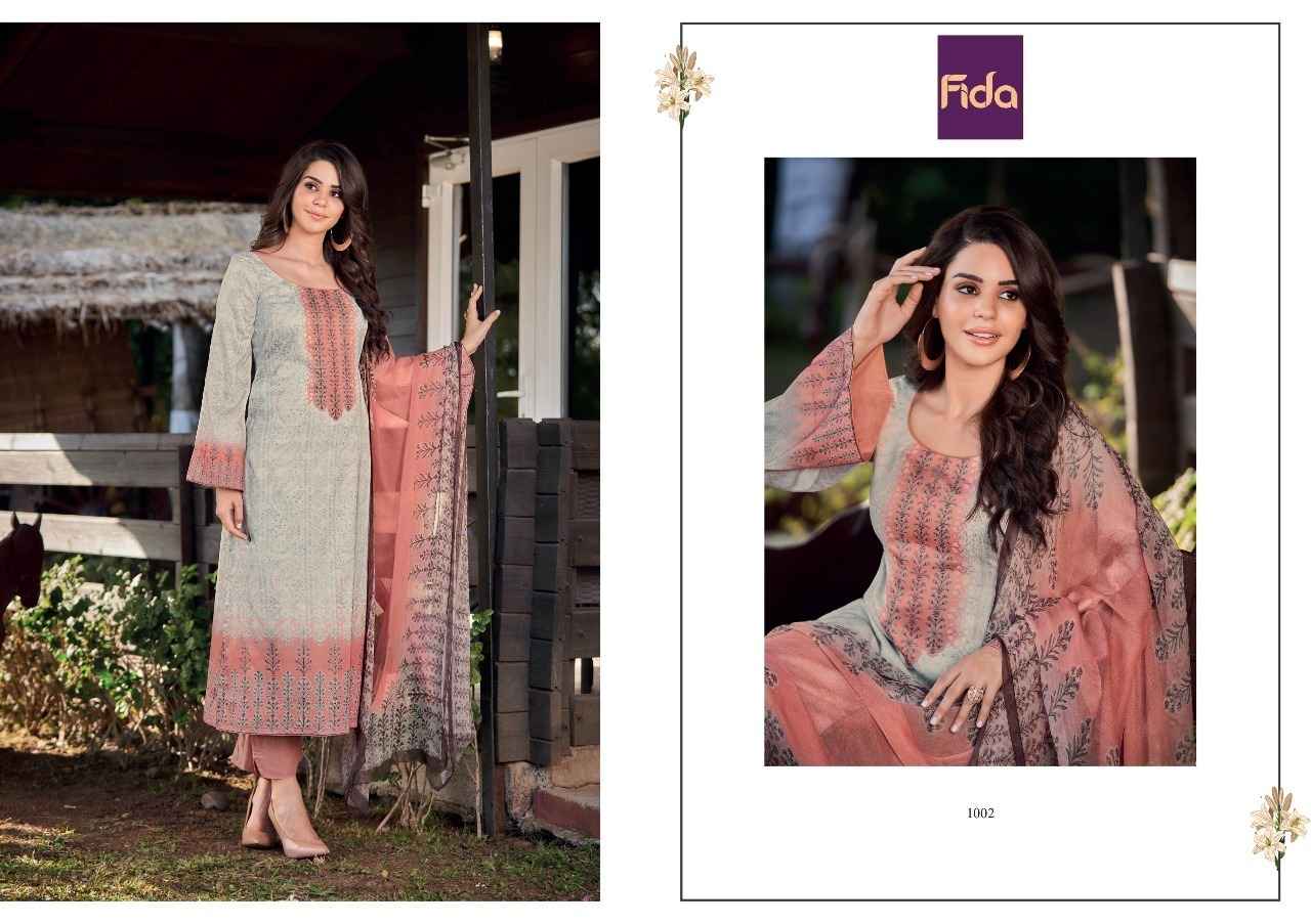 Fida Shiza Cotton Dress Material 6 pcs Catalogue