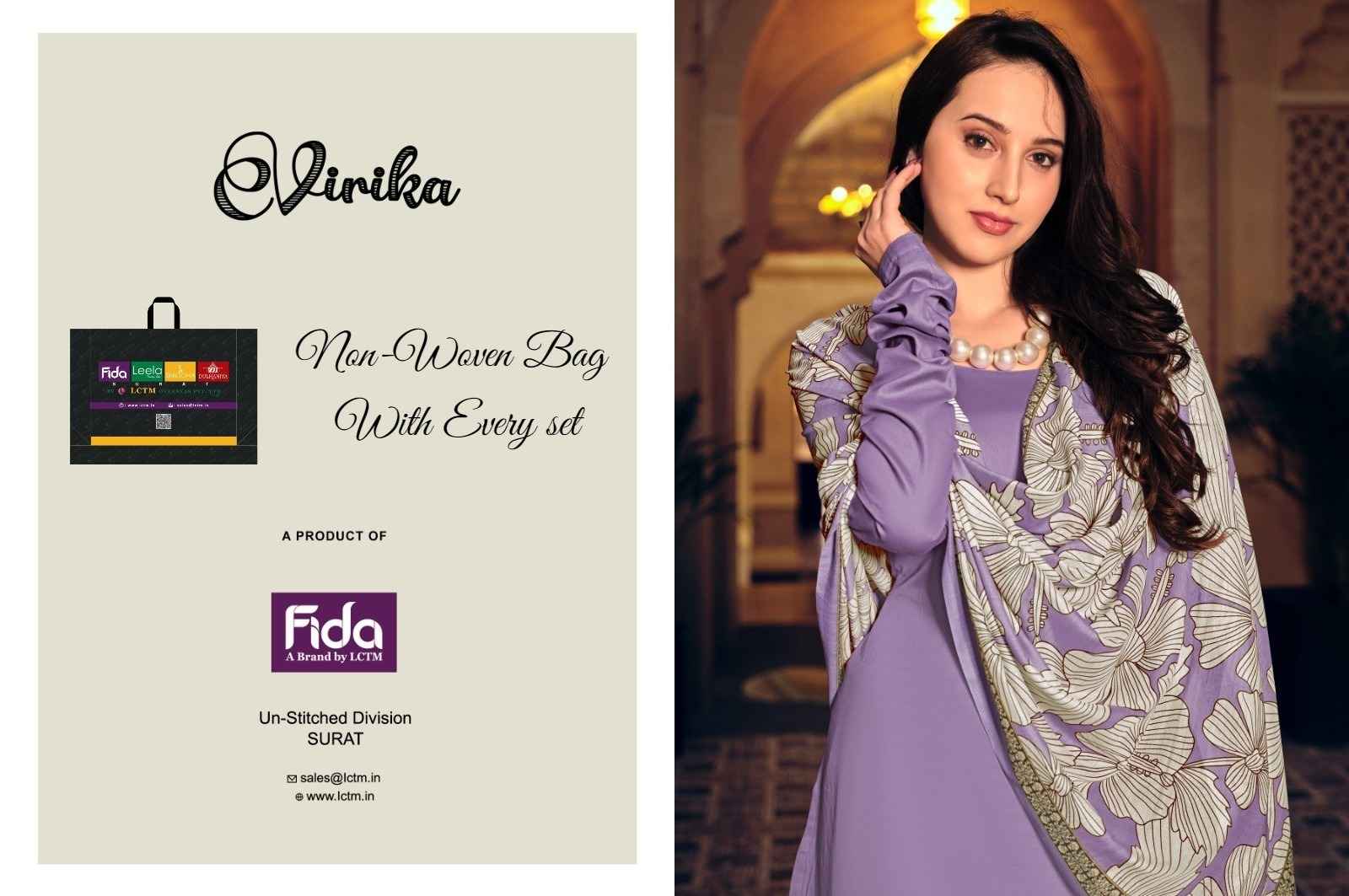 Fida Virika Pure Cotton Dress Material (6 pcs Catalogue)