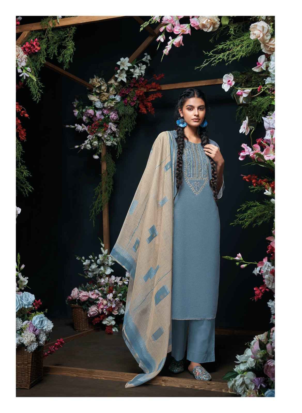cotton printed dress material Ganga Ashina Premium Cotton Printed Dress Material Wholesale Online Mumbai