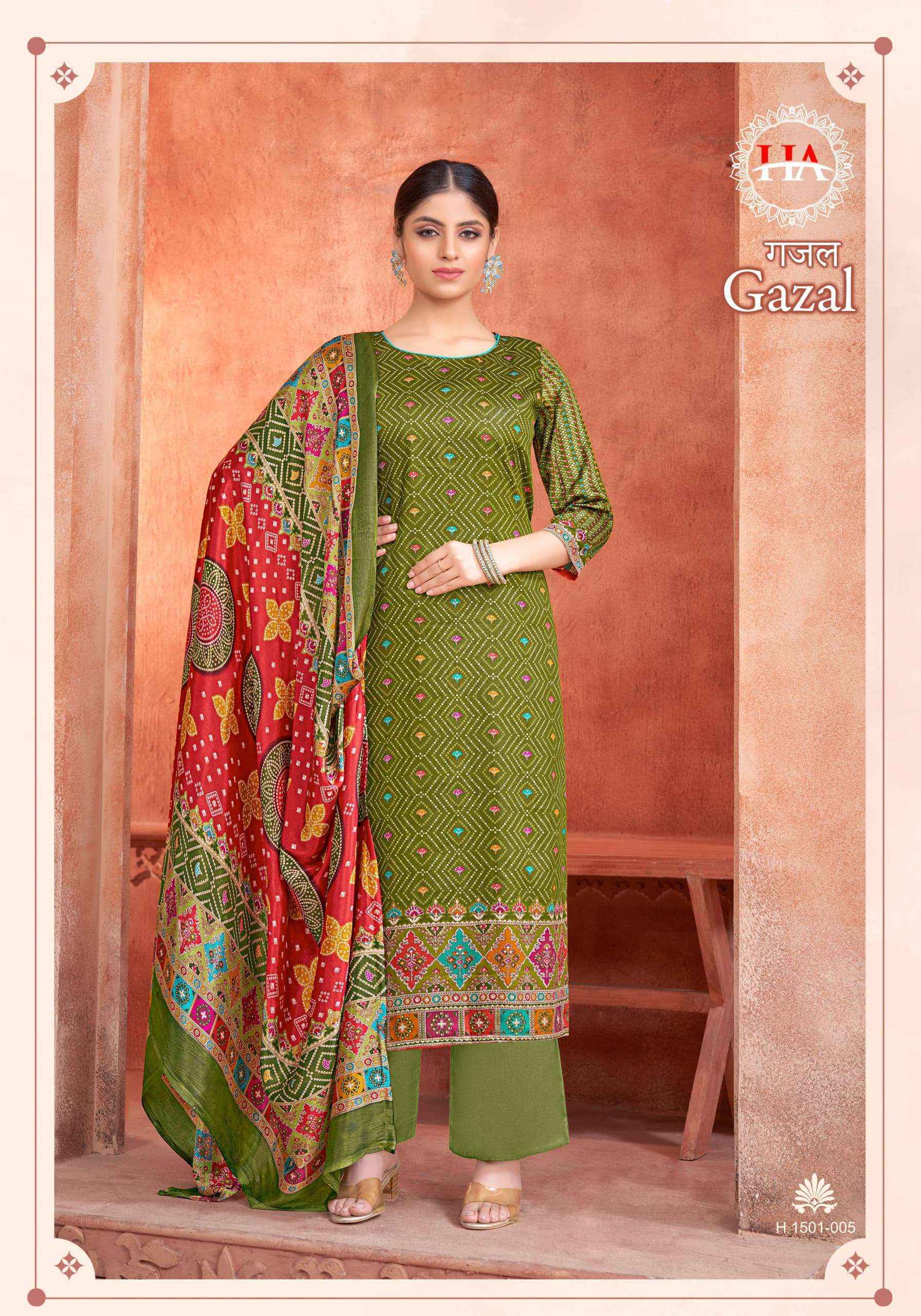 Harshit Fashion Hub Gazal Jam Cotton Dress Material 8 pcs Catalogue