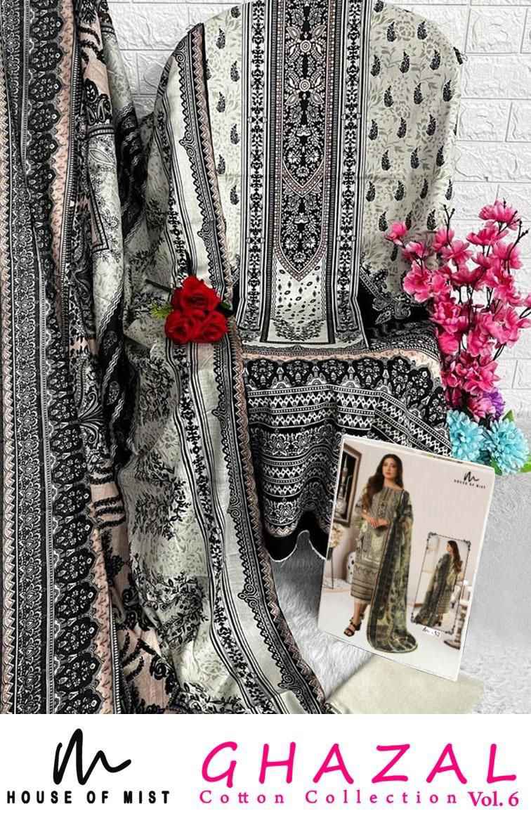 House Of Mist Ghazal Cotton Collection Vol-6 Cotton Dress Material (6 pcs Catalogue)