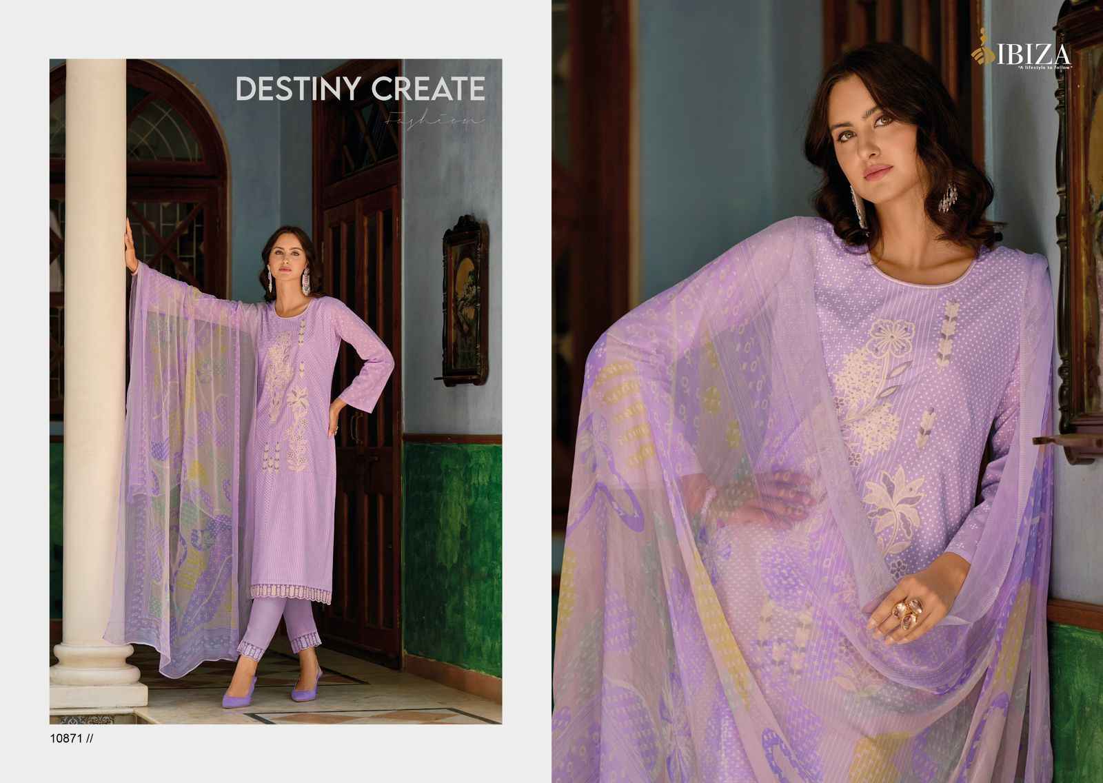 Ibiza GUCCI Lawn Cotton Dress Material 8 pcs Catalogue