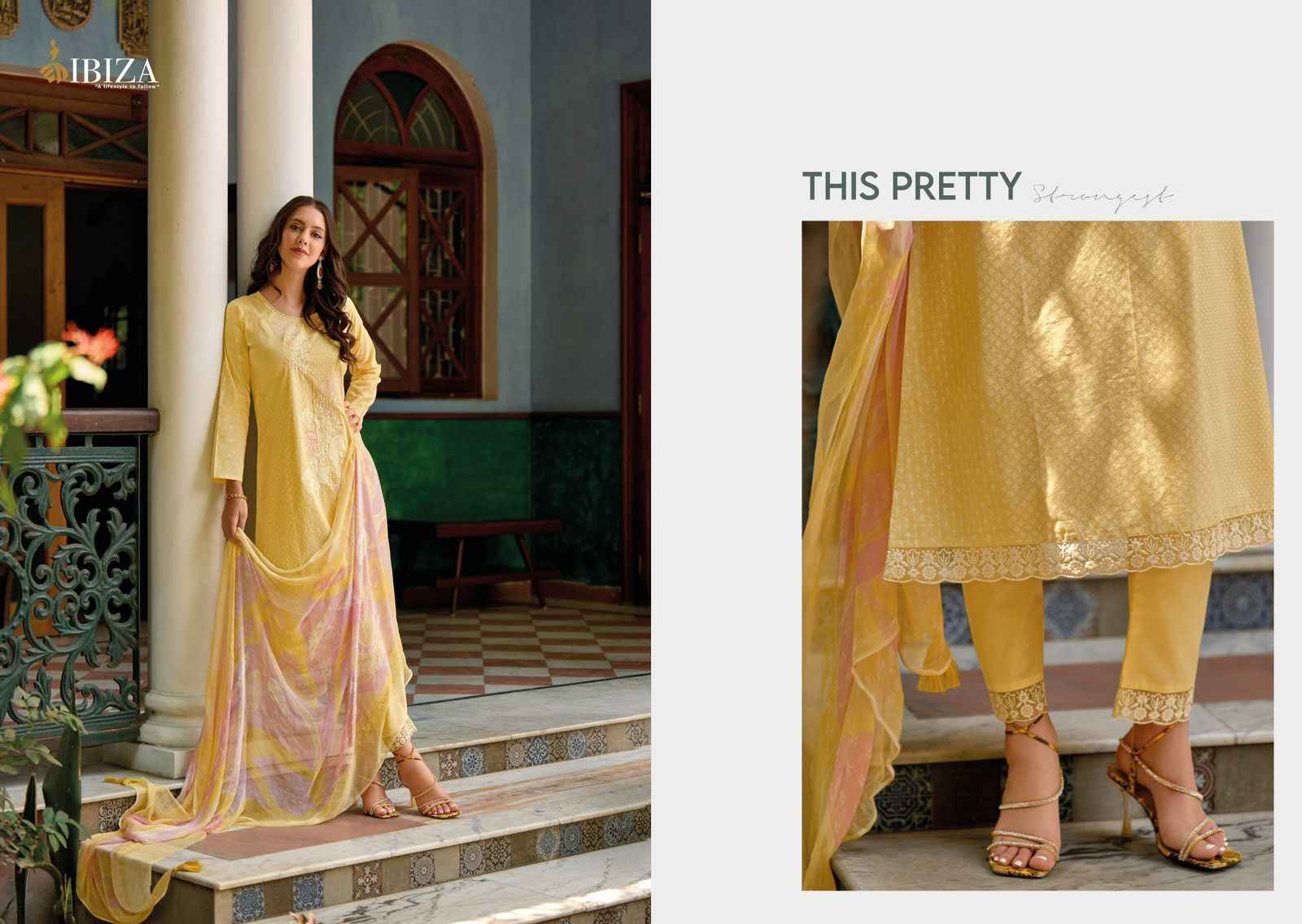 Ibiza GUCCI Lawn Cotton Dress Material 8 pcs Catalogue