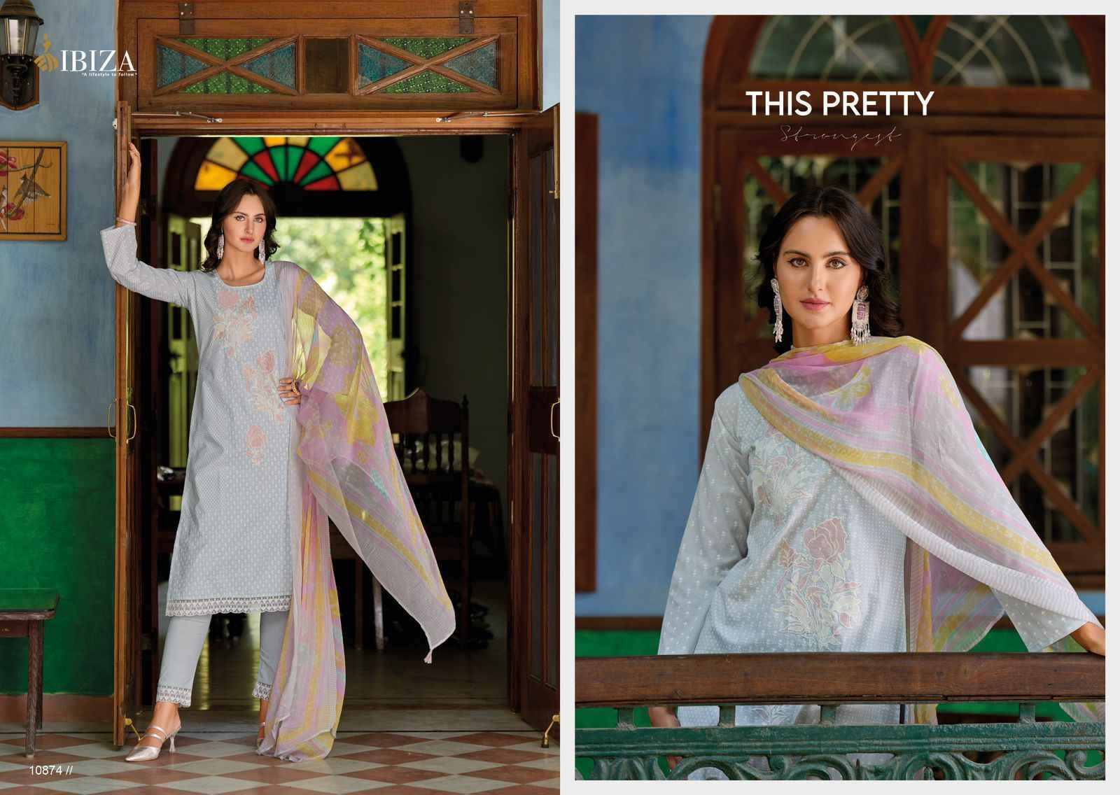 Ibiza GUCCI Lawn Cotton Dress Material 8 pcs Catalogue