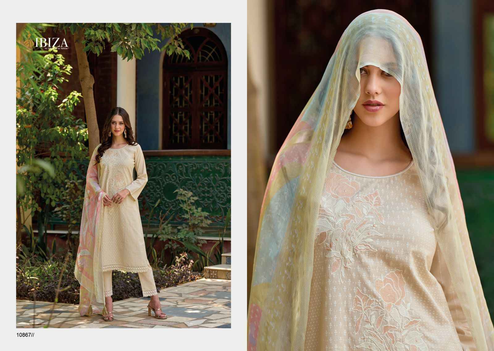 Ibiza GUCCI Lawn Cotton Dress Material 8 pcs Catalogue
