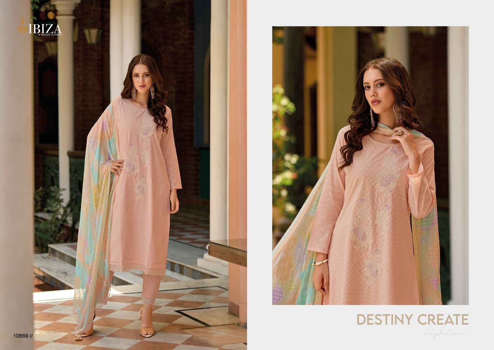 Ibiza GUCCI Lawn Cotton Dress Material 8 pcs Catalogue